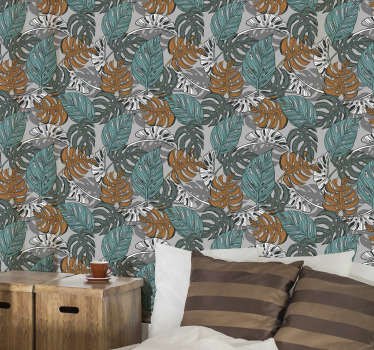 Monstera list džungle tapeta - TenStickers