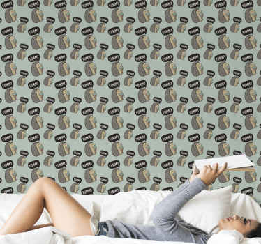 Papel tapiz animales linda impresión de erizo - TenVinilo