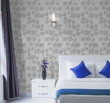 Papier peint chambre adulte Feuille canadienne géométrique - TenStickers