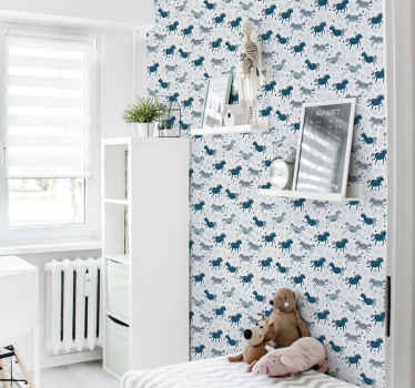 Tapete za zid Konji trči plavo ždrijebe - TenStickers