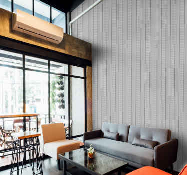 落ち着いたリネンの縦縞 - TENSTICKERS