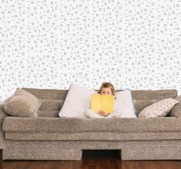 Papel pintado infantil figuras de Memphis - TenVinilo