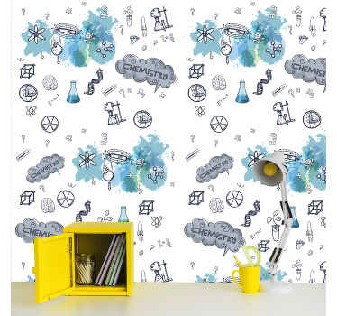 Chemistry Teen Bedroom Wallpaper - TenStickers