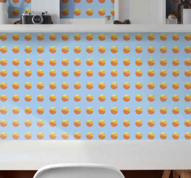 Tapete Kreise sonniges kreismuster - TenStickers