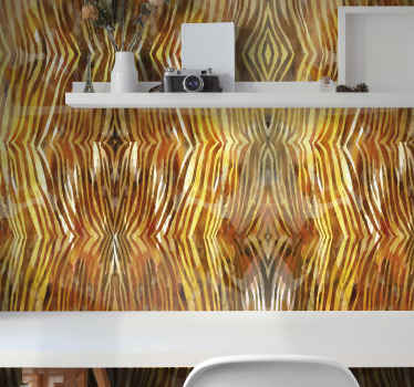 Papier zèbre lignes organiques abstraites - TenStickers