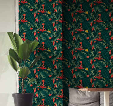 Papel pintado naturaleza flora tropical - TenVinilo