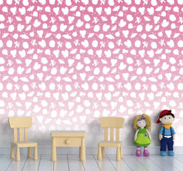 Papel tapiz mariposas patrón de mariposa - TenVinilo