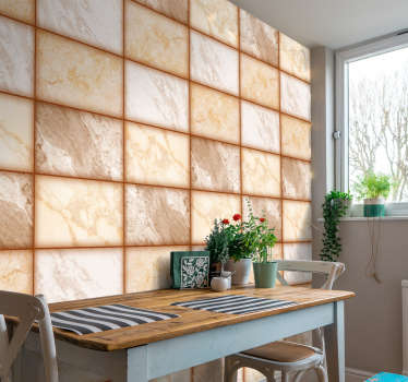 Marmor tekstur moderne tapet - TenStickers