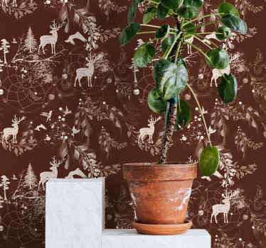 Woodland Creatures animals wallpaper - TenStickers