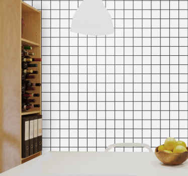 uneven checkboard Square Wallpaper - TenStickers