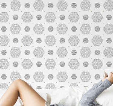 Zdobená mandala Zkontrolovaná tapeta - TenStickers