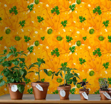 Italiensk ost kök tapet - Tenstickers