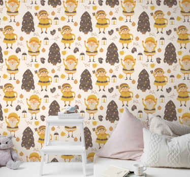 Papel pintado navidad amigos del bosque - TenVinilo