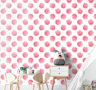 Dotted Texture polka dots wallpaper - TenStickers
