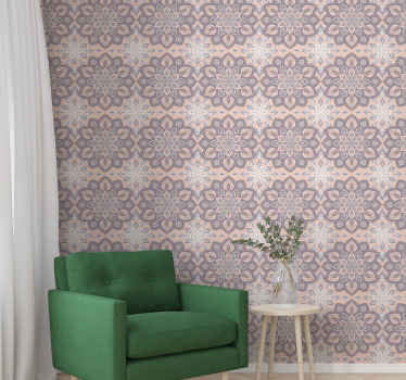 Floral vintage mandala circles wallpaper - TenStickers