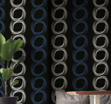 Kulaté kovové akcenty flekatá tapeta - TenStickers