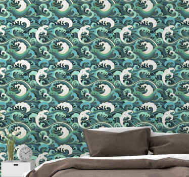 Tapete Natur elegante meereswellen - TenStickers