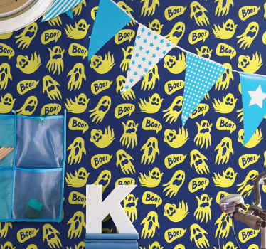 Duhoviti vzorci Halloween ozadje - TenStickers