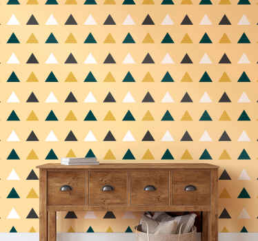 Colored triangles geometric Triangle wallpaper - TenStickers