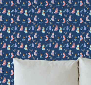 Abstrakte fugler dyr tapet - Tenstickers