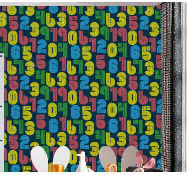 多彩数字壁纸 - TenStickers