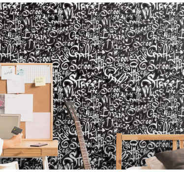 Graffiti tags design Art Wallpaper - TenStickers