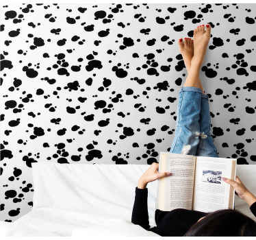 Tapete za zid pas uzorak otiska šape - TenStickers