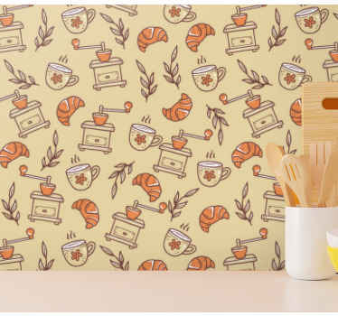Culinary Motifs kitchen wallpaper - TenStickers