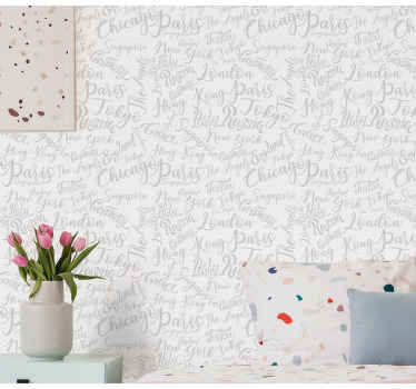 Grafitti cities vinyl wallpaper - TenStickers