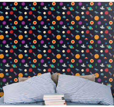 Cosmic Adventure Scene stars wallpaper - TenStickers