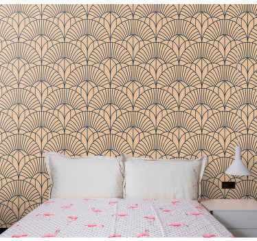 Papel de parede gabinete Padrão bege abstrato - TenStickers