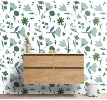 Vinylová tapeta z modrej múky - Tenstickers