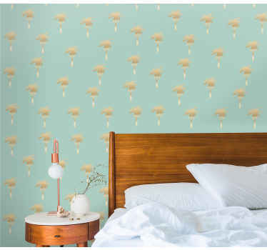 papel pintado troncos Palmeras delicadas - TenVinilo