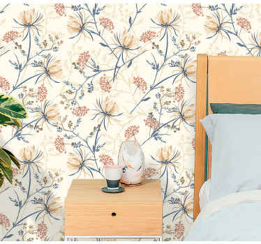 Tapety v botanickom kvetinovom štýle - Tenstickers