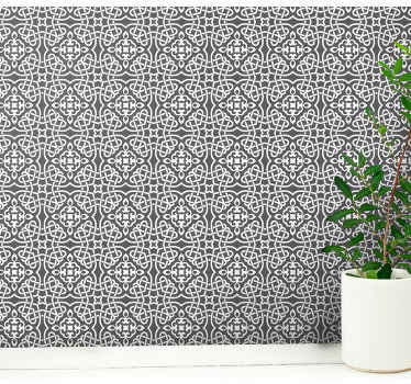 墙纸花卉 装饰对称 - TenStickers