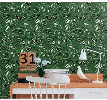 Nordic Paisley Pattern nordic wallpaper - TenStickers