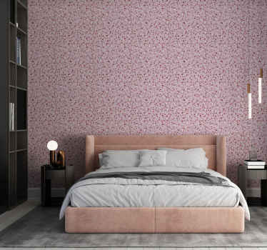 Terrazzo Textured polka dots wallpaper - TenStickers