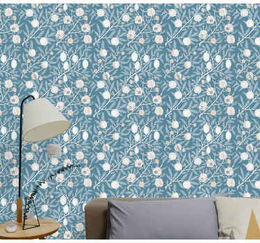 Tapet floral pentru un decor inflorit - TenStickers
