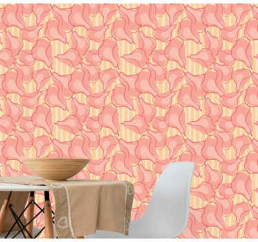 Pink Fruits kitchen wallpaper - TenStickers