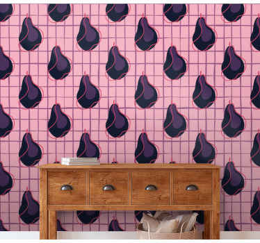 Kockás minta körte élő háttérkép - TenStickers