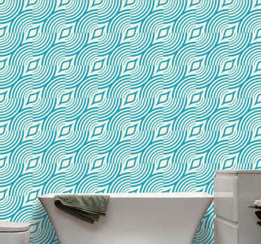 Papel tapiz abstracto formas de ondas fluidas - TenVinilo