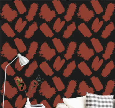 Geometrische Tapete pinselstrich-textur - TenStickers