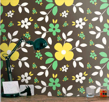 Papel tapiz flores estallido de floración floral - TenVinilo