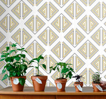 Stylized Triangular Patterns geometric wallpaper - TenStickers