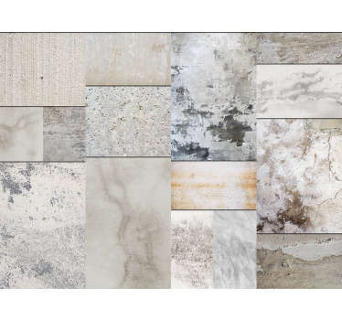 The wonderful textured wallpaper imitating stone with irregular tiles will transform your home into a unique and exclusive place.