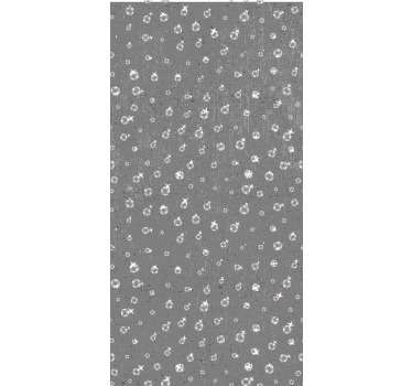 Modern grey patterned wallpaper pearls on concrete is ideal to decorate your living or dining room in an original and modern way.