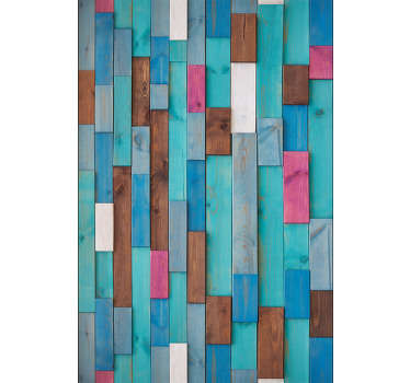 Decorate your living room, dining room or bedroom with this sublime and original textured vinyl wallpaper imitating wood in different colors.