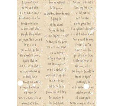 Amazing artistic wallpaper with an excerpt from the book "The Little Prince" by Antoine de Saint-Exupéry is perfect for your kids room.