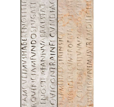 Make your bedroom or living room a more exclusive space with this fantastic vintage wallpaper with writings in ancient greek.