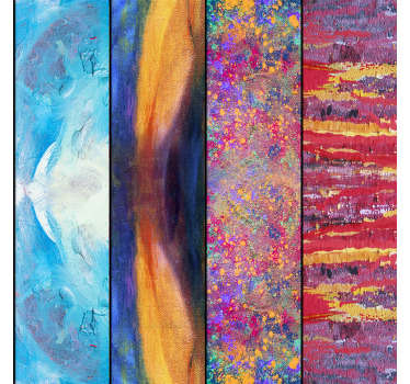 Wir haben die passende Wandtapete für Sie! Sie stellt einen bunten Regen dar und Sie können die Tapete problemlos in Ihr Schlafzimmer tapezieren.